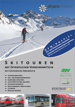 Skitouren mit öffentlichen Verkehrsmitteln im Grossraum Innsbruck