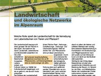 Landwirtschaft und ökologische Netzwerke im Alpenraum