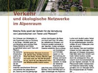 Verkehr und ökologische Netzwerke im Alpenraum