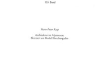 Architektur im Alpenraum skizziert am Modell Berchtesgaden