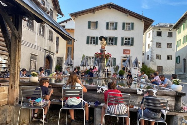 Lively mountain village