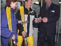 Taking the train and bus to the ski slopes proves popular