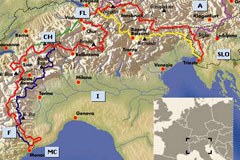 Hiking right across the Alps