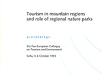 Tourism in mountain regions and role of regional nature parks