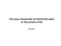 The Legal Framework of Protected Areas in the Alpine States: Germany