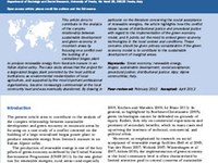 Exploring the Local Sustainability of a Green Economy in Alpine Communities