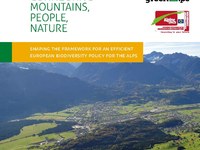 Connecting Mountains, people, nature - shaping the framework for an efficient european biodiversity policy for the alps