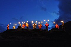 Pleins feux dans les Alpes