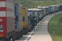 Interdiction d'accès des poids lourds au Tunnel du Mont Blanc