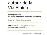 Mobilité douce et randonnée autour de la Via Alpina - Phase 1