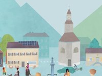 Alpenscène n° 103 - « Bourg-les-Alpes »