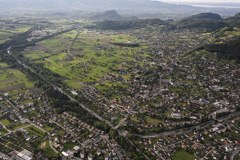 Pozidanost pokrajine vse do alpskih dolin