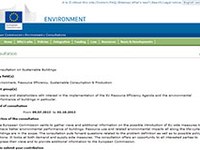 Sodelovanje v anketi EU na temo trajnostne gradnje