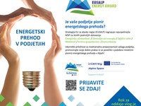 Energetska nagrada EUSALP 2024: Energetski prehod v malih in srednjih podjetjih!
