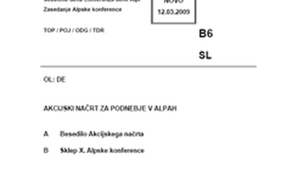 Akcijski načrt za podnebje v Alpah